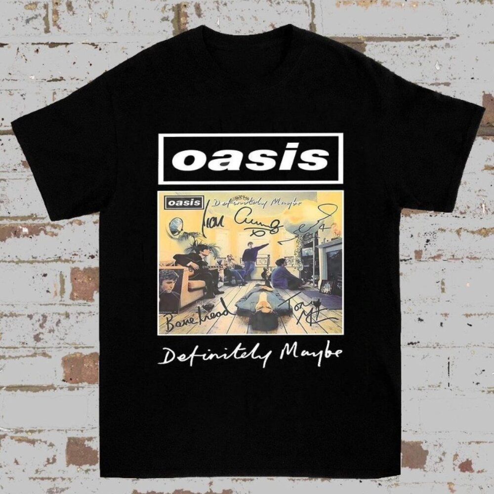 NWT band tees T shirt rock Oasis big logo y2k rare tee Full Size